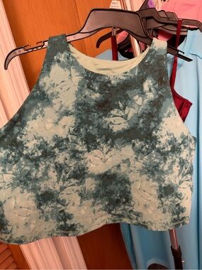 Women’s Teal Tie-Dye Sports Bra